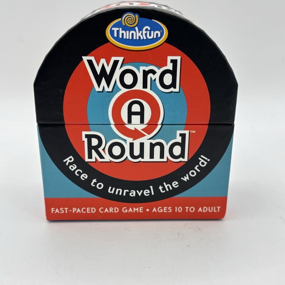 Thinkfun. Word A Round. Race to Unravel the Word Fast Paced Card Game. Clean.